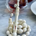 Mesbah - Camel's Bone Excellent cartouche (minaret engraved witness)